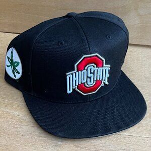 MITCHELL & NESS NCAA OHIO STATE BUCKEYES PRO CROWN SNAPBACK HAT NEW